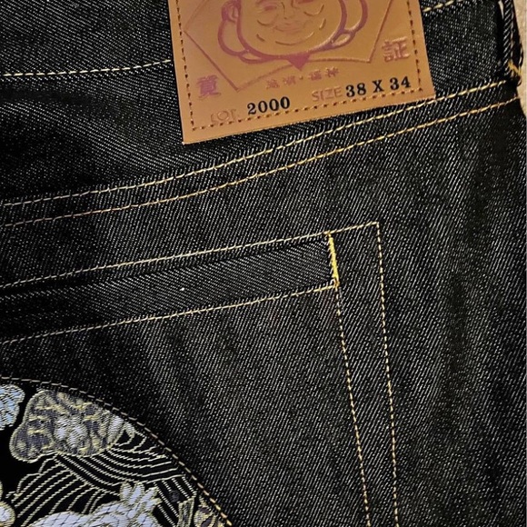 RARE EVISU TRUE RELIGION EMBROIDERED JEANS - Picture 4 of 4